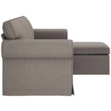SOFA Sivo-smeđa 215 x 138 x 80 cm Metal | shoptok.hr