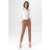 Nife Ženske hlače Sd37 Karamel bijele smeđa Cene
