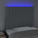  Posteljno vzglavje svetlo sivo 80x5x118/128 cm blago, (20951885) | Shoptok.si