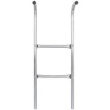  Lestev za trampolin z 2 stopnicama jeklo srebrna 72 cm, (20989581) | Shoptok.si