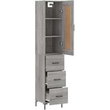  Visoka komoda siva sonome 34 5x34x180 cm od konstruiranog drva | shoptok.hr
