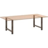  Noge za blagovaonski stol Prirodni čelik 2 kom 100 x (72-73) cm Čelik | shoptok.hr