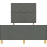  Krevetna konstrukcija Tamno siva 120 x 200 cm tkanina | shoptok.hr