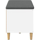  Klupa za hodnik s jastukom s pohranom Bijeli 80 x 38 x 46 cm | Eponuda.ba