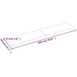 Stolna ploča svjetlosmeđa 180x40x(2-4) cm obrađena hrastovina | shoptok.hr
