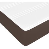  Madrac s džepičastim oprugama srednje tvrdoće smeđi 140x190x20cm umjetna koža | Eponuda.com