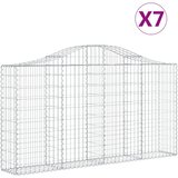  Lučne gabionske košare 7 kom 200x30x100/120cm pocinčano željezo | shoptok.hr