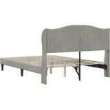  Krevetna konstrukcija Svjetlosiva 120 x 200 cm Baršun | shoptok.hr