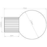 Sollux Rdeča stenska svetilka iz opalnega stekla ø 12 cm Orbital – | Shoptok.si