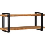  Zidna polica 110x33x45 cm puno drvo bagrem | shoptok.hr