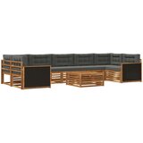  Set vanjskih sofa 8 pcs Prirodna i antracit | shoptok.hr