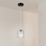  Zavesni luster ROSA na kablu 1xE27/60W/230V crna/siva | Eponuda.com