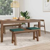  Jastučić za klupu 2 kom. Tkanina Tamnozelena Dubina 35 cm | shoptok.hr