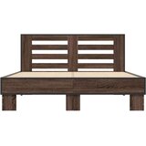  Okvir za krevet smeđi hrast 140x190cm konstruirano drvo i metal | shoptok.hr