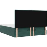  Otomanski posteljni okvir z vzmetnicami zelen 160x200 cm žamet, (22011614) | Shoptok.si