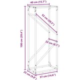  stojalo za drva olivno zelena 40x25x100 cm hladno valjano jeklo | Shoptok.si