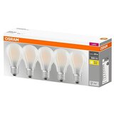 Osram Star Set LED sijalk v obliki žarnice E27 mat (E27, Ni mogoče zatemniti, Topla bela, 806 lm, 7 W, 5 kos, Mat) | Shoptok.si