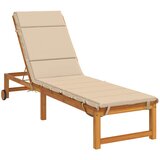  Jastučić za ležaljku GEMERT 100% poliester Krem 200 x 50 x 3 cm Slike