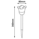  LED RGB Solarno svetlo ROSE LED/1,2V 100 mAh IP44 | Eponuda.com