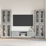  Set TV komoda FLORIN 3 kom. Betonski sivi Konstruirano drvo | shoptok.hr