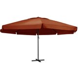 vidaXL Vrtni suncobran s aluminijskom šipkom 600 cm boja cigle | shoptok.hr