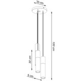 Nice Lamps Bela viseča svetilka ø 6 cm Paul – | Shoptok.si