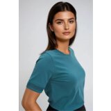 Marisse Green Short-Sleeved Cotton T-Shirt | shoptok.hr