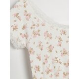 Sinsay Bluza s cvjetnim uzorkom s čipkastim obrubom | shoptok.hr