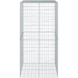  Gabionska košara s poklopcem 100x100x200 cm pocinčano željezo | shoptok.hr