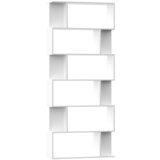 Furnova Knjižna omara/paravan bela 80x24x192 cm iverna plošča, (21950789) | Shoptok.si