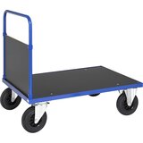 Kongamek ploski voziček KM33, 1 čelna stena, dxš 1000 x 700 mm, 2 vrtljivi in 2 fiksni kolesi | Shoptok.si