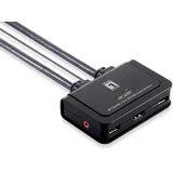 LevelOne 2-Port USB HDMI Cable KVM Switch