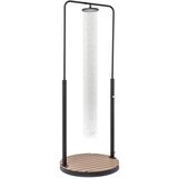 Blumfeldt Sumatra Falls RD, vrtni tuš, WPC, aluminij, Ø 80 cm, okrogel | Shoptok.si