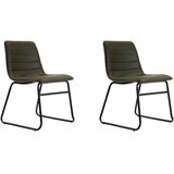 MID.YOU SET STOLOV, kovina, umetna masa, tekstil temno zelena | Shoptok.si