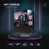 BIT FORCE SPARK ARGB-TG3 Midi Tower ARGB Gaming PC ATX kućište bez napajanja, crno | shoptok.hr