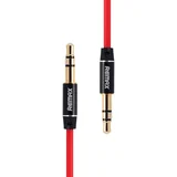 Mini jack 3,5 mm AUX kabel RL-L100 1 m (rdeč), (21300266)