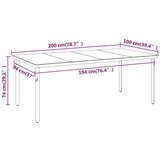  Vrtna jedilna garnitura 7-delna črna, (20673010) | Shoptok.si