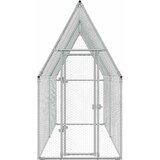  Kavez za kokoši srebrni 400 x 100 x 190 cm od pocinčanog čelika | shoptok.hr