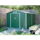 G21 vrtna kovinska hiška-uta-lopa 8,25 m2 - 2,7mx 3,1m - zelena Cene