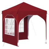  Rastezljivi šator za zabave 192 x 192 x 245 cm Tamno crvena | shoptok.hr