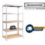  Polica metal-medijapan 180x70x40cm, 5x100kg galva | Eponuda.com