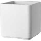  Cvetlični lonec "Quadro Cosmo" 38 cm - biserno bela | Shoptok.si