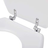  Deska za WC školjko s pokrovom 2 kosa mediapan bela, (20609040) | Shoptok.si