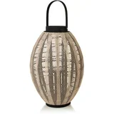 Lanterna les/tkanina LEVI 11x25x42/54 cm bež/črna 1 kos, (5000212529)