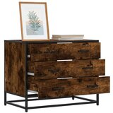 vidaXL Ormar s ladicama dimljeni hrast 70x41x56 cm izrađeno drvo Cijene