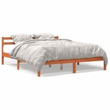 vidaXL Posteljni okvir voščeno rjav 180x200 cm trdna borovina Cene