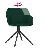  Okretne blagovaonske stolice 2 kom tamnozelene baršunaste | Eponuda.com
