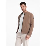 Ombre Men's BIKER jacket in structured fabric - light brown | Eponuda.ba
