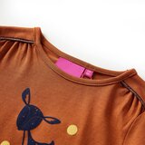  Dječja majica s dugim rukavima boja konjaka 92 | shoptok.hr
