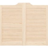 vidaXL Swing Doors Louvred Design 1 par masivni les borovega lesa | Shoptok.si